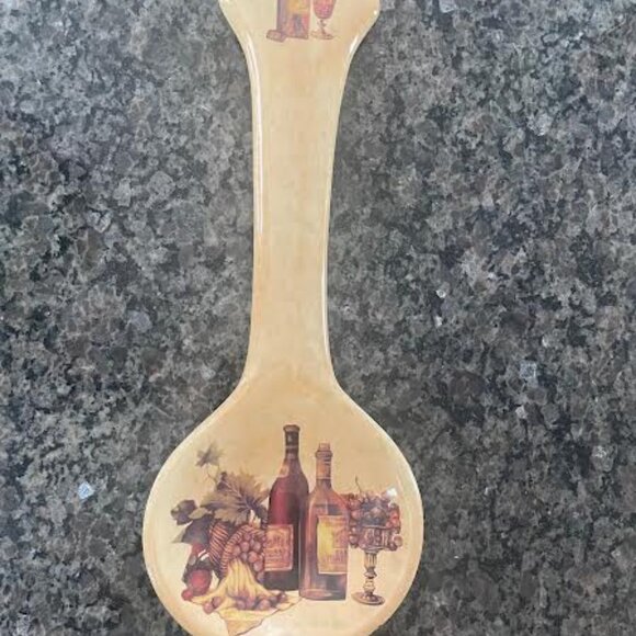 Set of 3 Ceramic Utensil  Wall Hang Plaques -Spoon, Ladle and Fork Wall Accent - Picture 8 of 15
